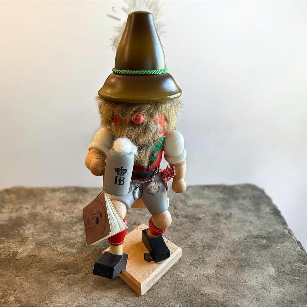 Vintage RARE Bavarian Wooden Nutcracker Made in West Germany
12" HB Beer